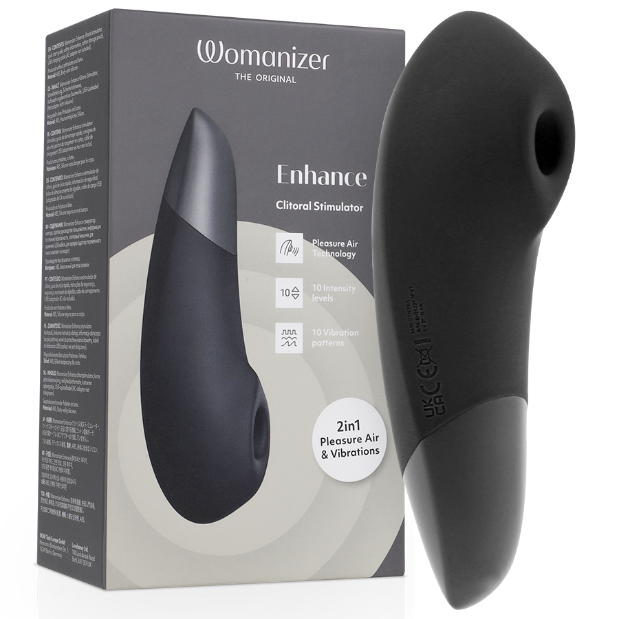 WOMANIZER - ENHANCE ESTIMULADOR DE CLITORÍS NEGRO