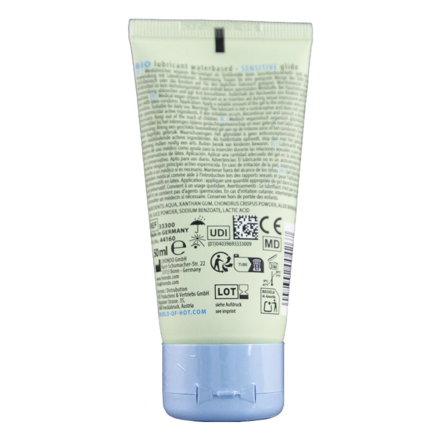 HOT - BIO LUBRICANT LUBRICANTE BIO BASE AGUA SENSIBLE 50 ML