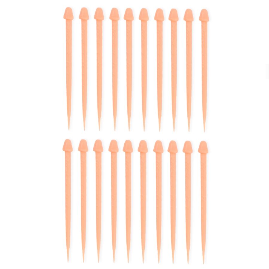 DIABLO PICANTE - PALITOS DE PENE CON PINCHO PARA CARNE 20 UNIDADES