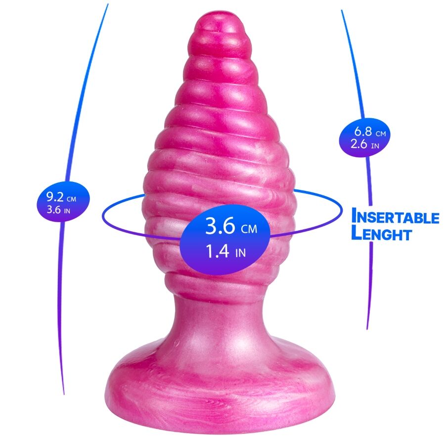 SILEXD - CHERRY ANAL PLUG FANTASY LIQUID SILICONE THERMOREACTIVE PINK 9.2 CM