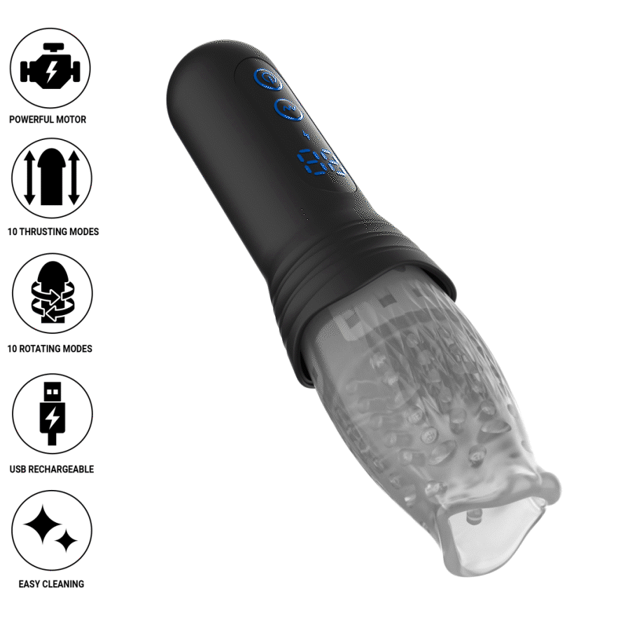 JAMYJOB - BLOW-R MASTURBATOR WITH THRUSTING AND ROTATION