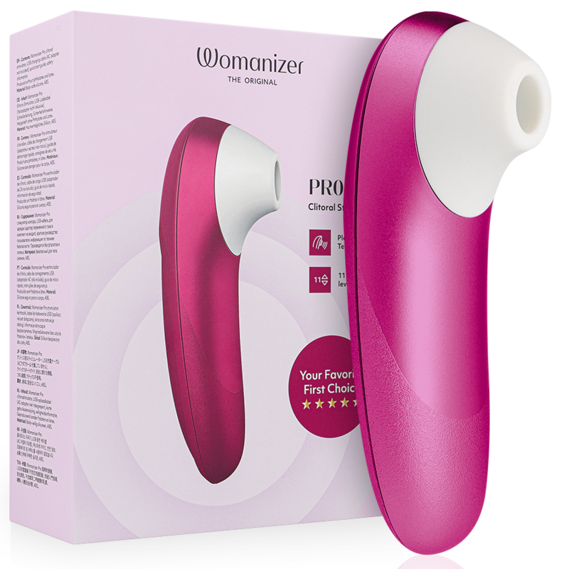 WOMANIZER - PRO VIBRANT ESTIMULADOR DE CLÍTORIS ROSA