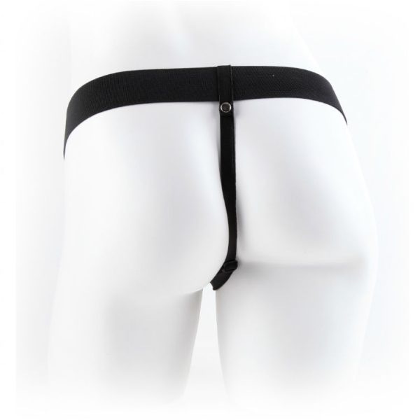 FETISH FANTASY SERIES - SERIES 7 HOLLOW STRAP-ON WITH BALLS 17.8CM FLESH - Image 3