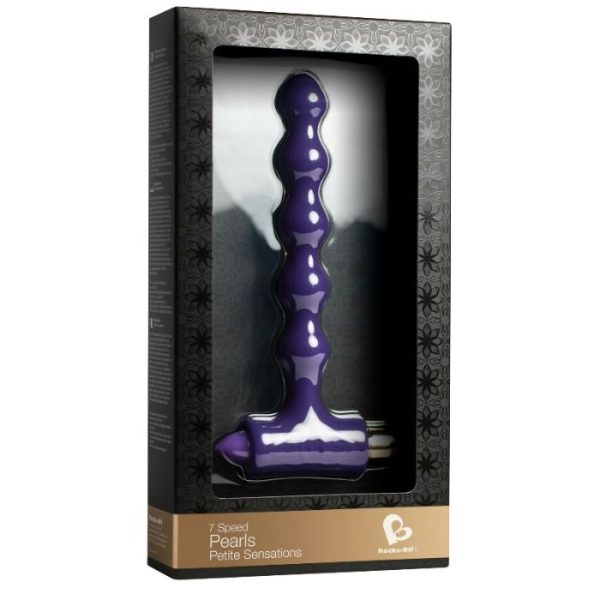 ROCKS-OFF - ANAL PLUG WITH VIBRATION AND RIVERLES PETITE SENSATIONS PEARLS - Image 2