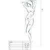 PASSION - WOMAN BS016 WHITE BODYSTOCKING ONE SIZE
