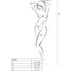 PASSION - WOMAN BS020 WHITE BODYSTOCKING ONE SIZE