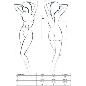 PASSION - WOMAN TRIXY TEDDY NEGRO TALLA L/XL