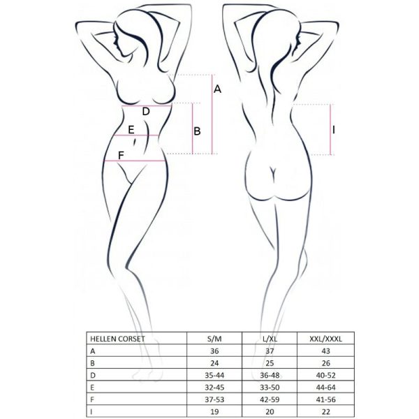 PASSION - WOMAN HELLEN CORSET NEGRO TALLA S/M - Image 2