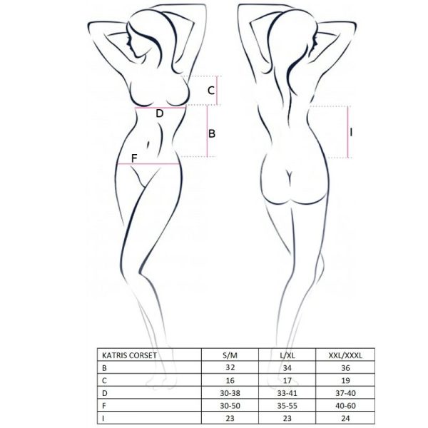 PASSION - WOMAN KATRISS CORSET NEGRO TALLA L/XL - Image 3
