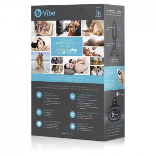 B-VIBE - RIMMING REMOTE CONTROL ANAL PLUG PETITE BLACK - Image 5