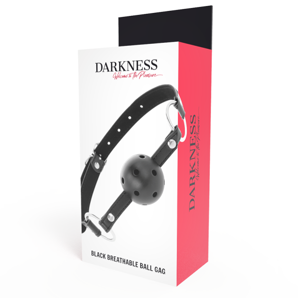 DARKNESS - BLACK BREATHABLE GAG - Image 4