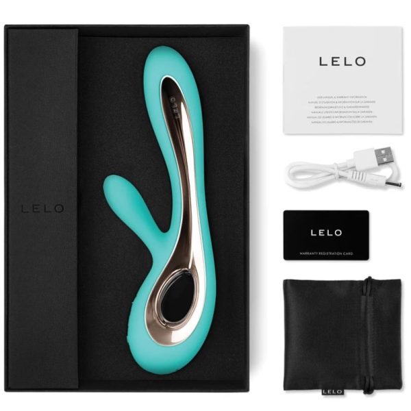 LELO - SORAYA 2 RABBIT AQUA GREEN VIBRATOR - Image 2