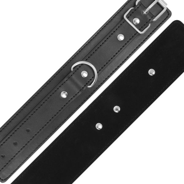 DARKNESS - BLACK ADJUSTABLE HANDCUFFS WITH DOUBLE REINFORCEMENT TAPE - Image 5