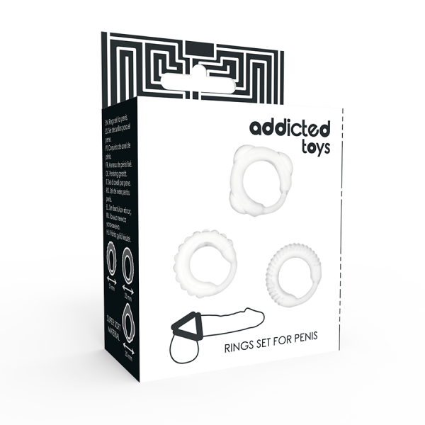 ADDICTED TOYS - C-RING SET CLEAR - Image 4