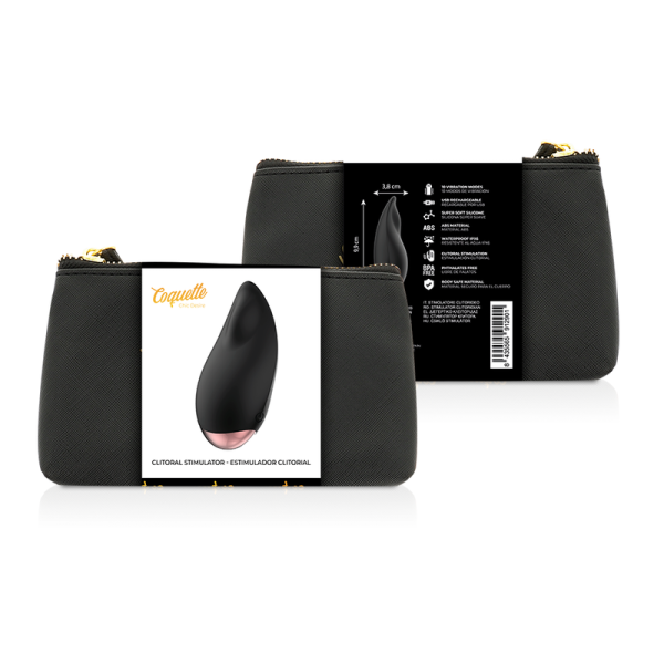 COQUETTE CHIC DESIRE - CLITORIAL STIMULATOR BLACK / GOLD DROP - Image 2