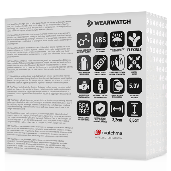 WEARWATCH - WATCHME DUAL TECHNOLOGY VIBRATOR FUCHSIA/AZABACHE - Image 5