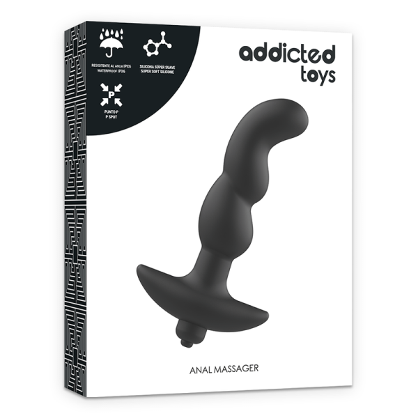 ADDICTED TOYS - ANAL MASSAGER WITH BLACK VIBRATION MODEL 2 - Image 5